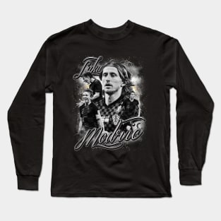 LUKA MODRIC - CRUYFF OF BALCANS / RETRO T-Shirt Long Sleeve T-Shirt